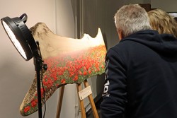 Reiner Harscher hat dieses Mohnblumen-Meer in der Toskana fotografiert, das man bei ihm auch auf italienisches Oliven-Holz gedruckt kaufen kann. (Foto: Jens Gesper)