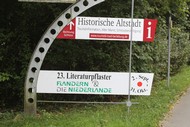 Eingangsportal: Bad Berleburg ist bereit für das Literaturpflaster 'Flandern und die Niederlande' 2016