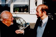 Schimherr Prof. Dr. Max Halhuber mit Moacyr Scliar, Foto: Gerd Gerhard (privat)